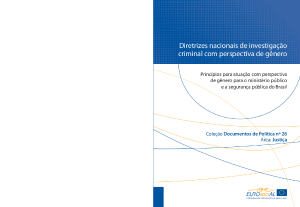 Diretrizes Nacionais de Investigação Criminal com Perspectiva de Gênero